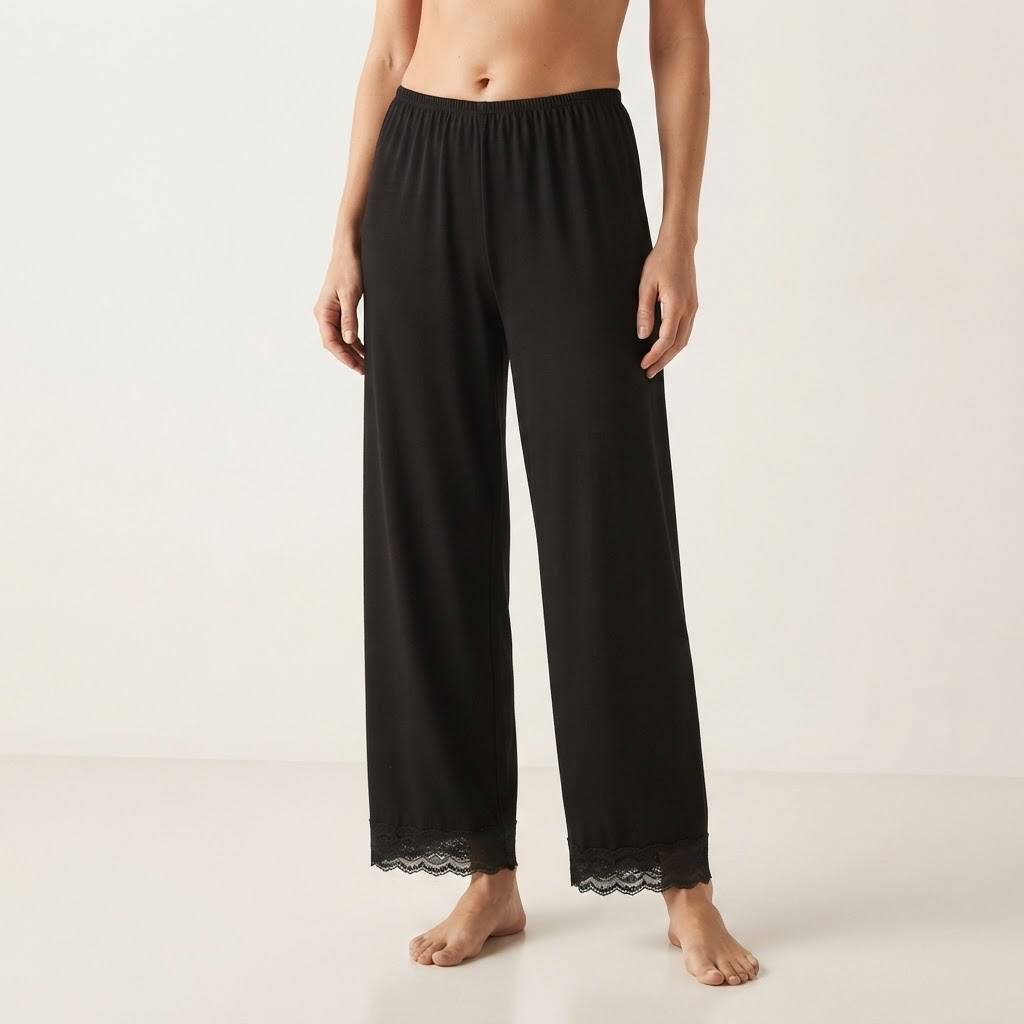 Women's Ivory Series Full-Length Lace Trim Inner Pants