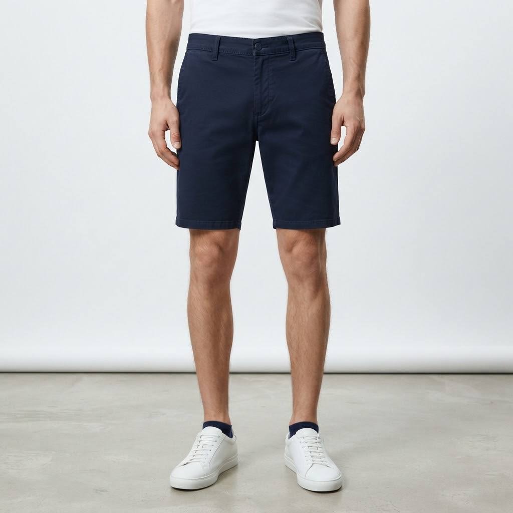 Men's Austin Series Black Casual Chino Short Pants