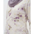 Women’s Floral Print Floral Lace Baju Kurung Modern Set