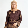 Women’s Songket Motif Printed Baju Kurung Pahang Set
