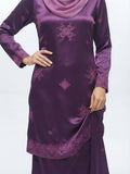 Women’s Satin Jacquard Motif Baju Kurung Modern Set