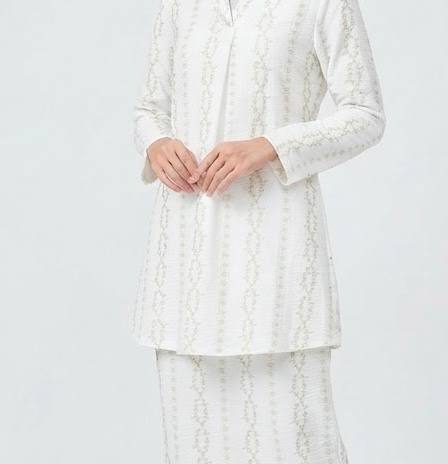 Women’s Satin Jacquard Motif Baju Kurung Modern Set
